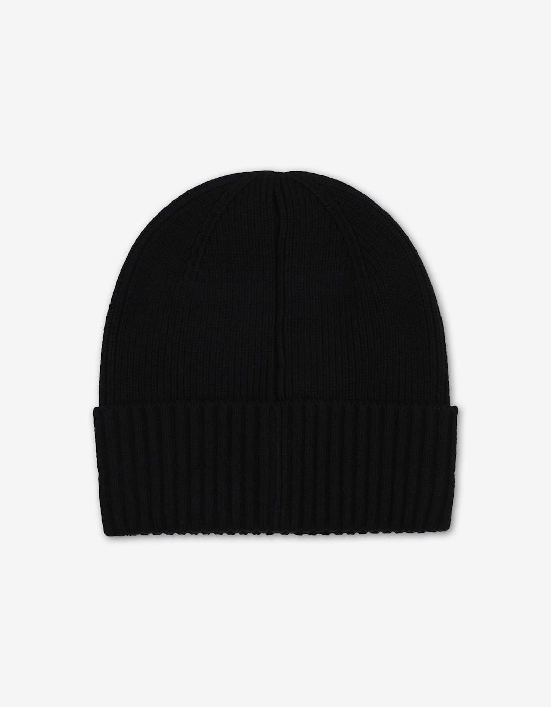 BOSS Boys Knitted Logo Beanie Hat in Black