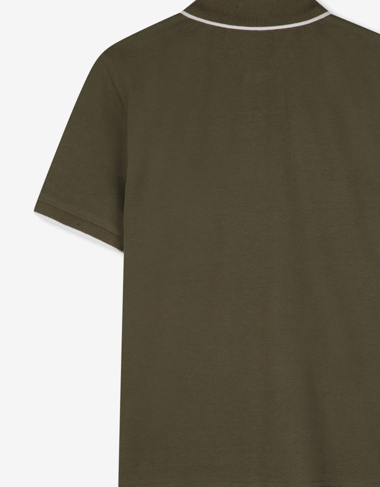 BOSS Boys Logo Polo Shirt in Green