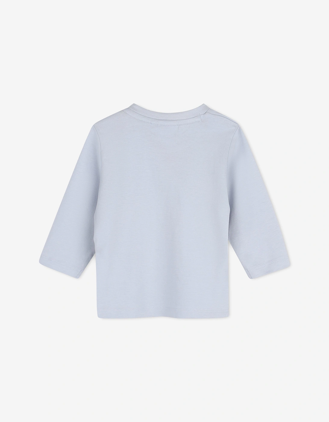 BOSS Baby Boys Multi Logo LS T-Shirt in Blue
