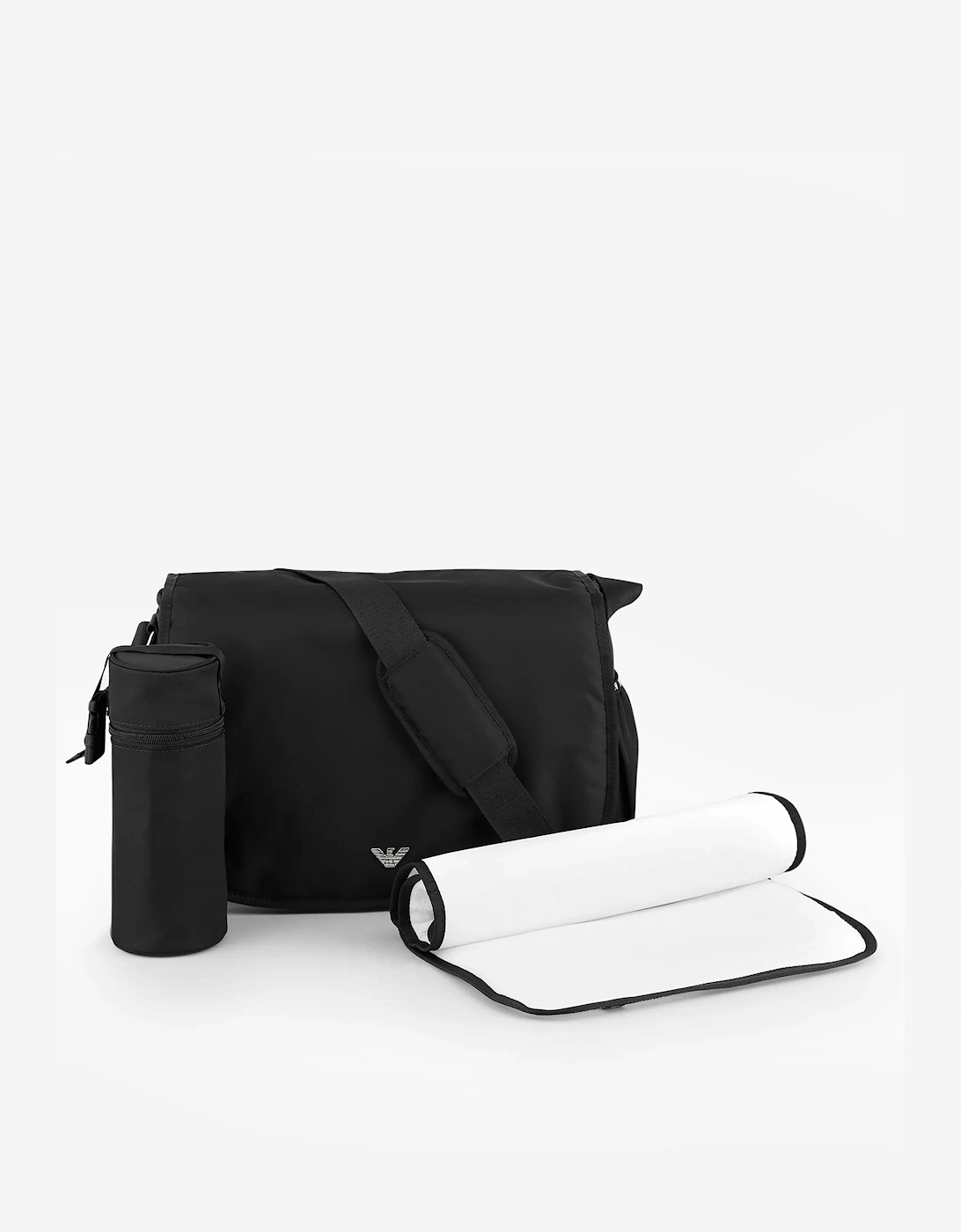 Emporio Armani Baby Logo Changing Bag in Black (36cm)