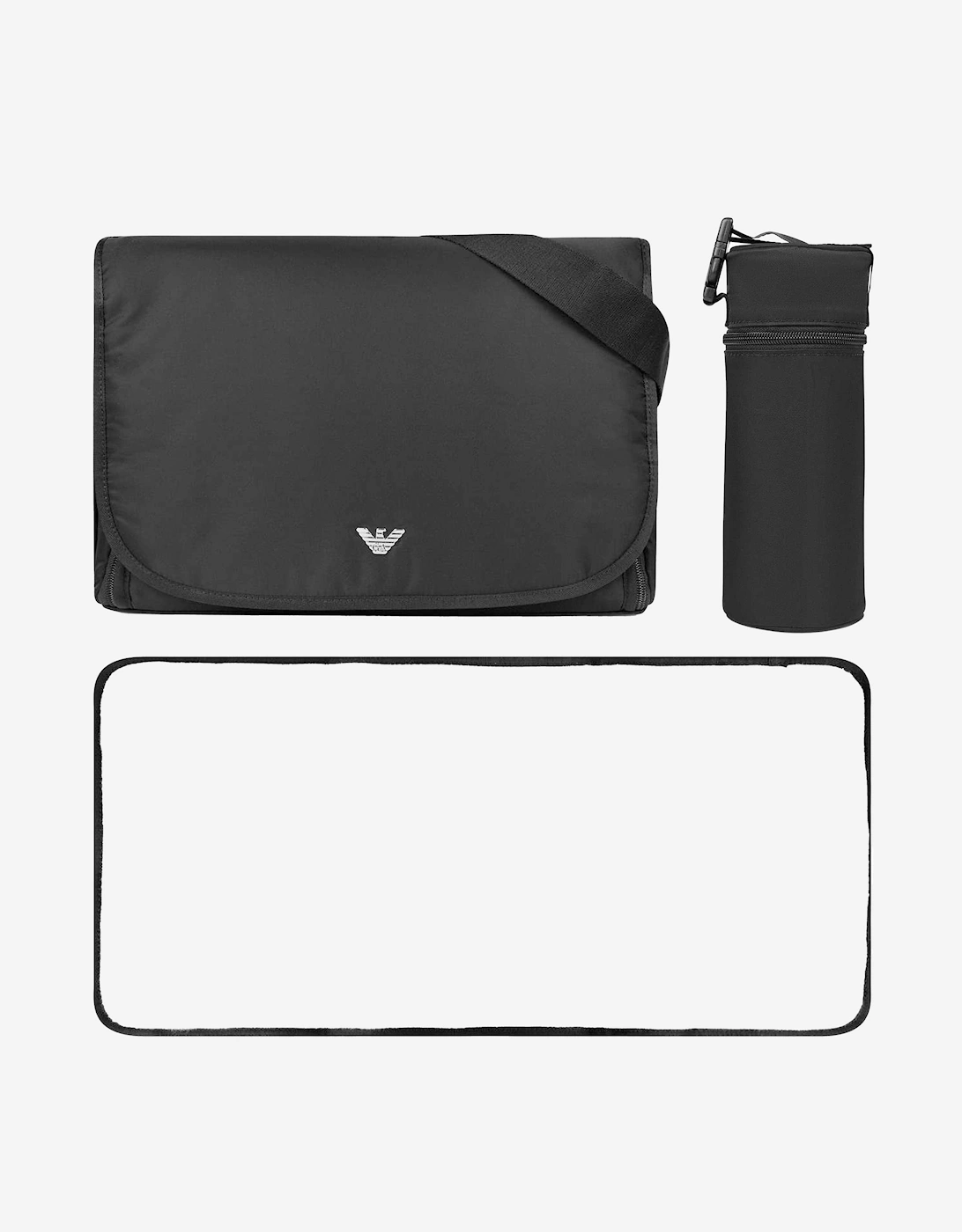 Emporio Armani Baby Logo Changing Bag in Black (36cm)
