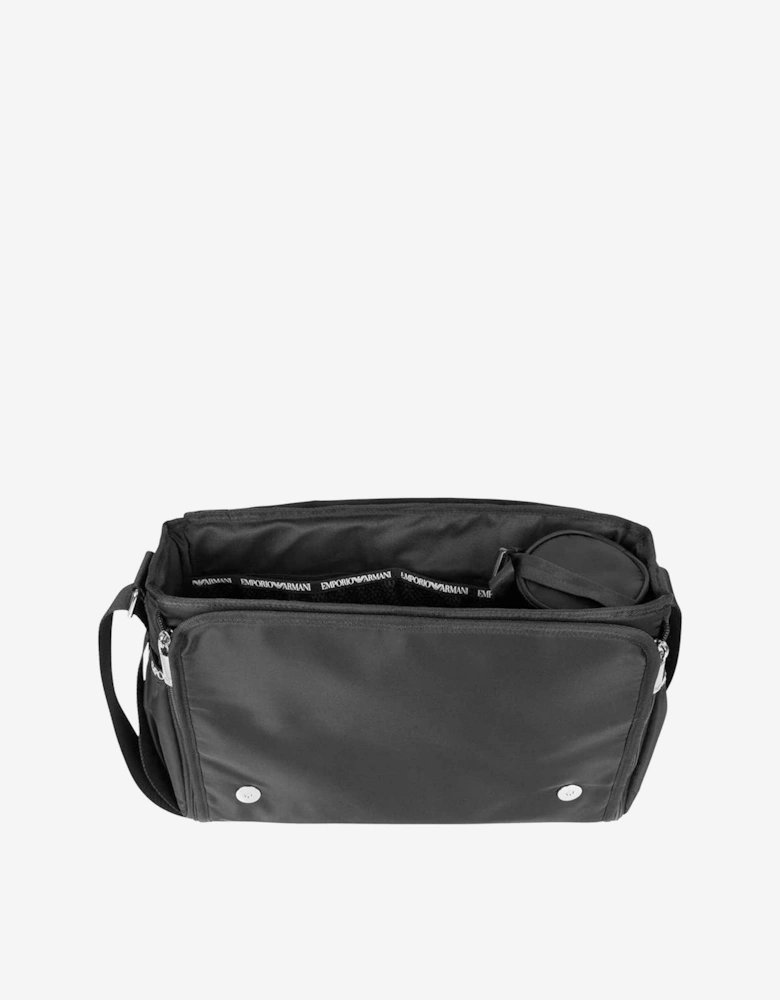 Emporio Armani Baby Logo Changing Bag in Black (36cm)