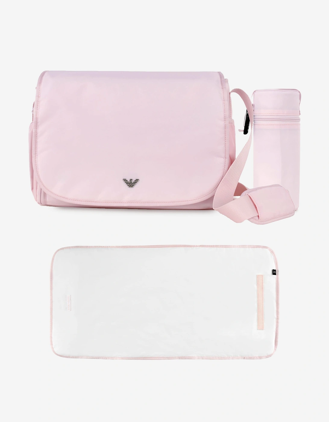 Emporio Armani Baby Girls Logo Changing Bag in Pink (36cm)