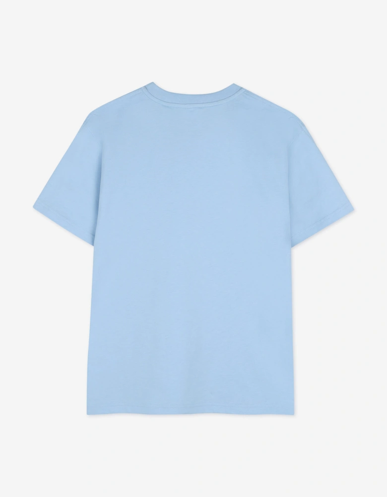 Givenchy Boys Embroidered Logo T-Shirt in Blue