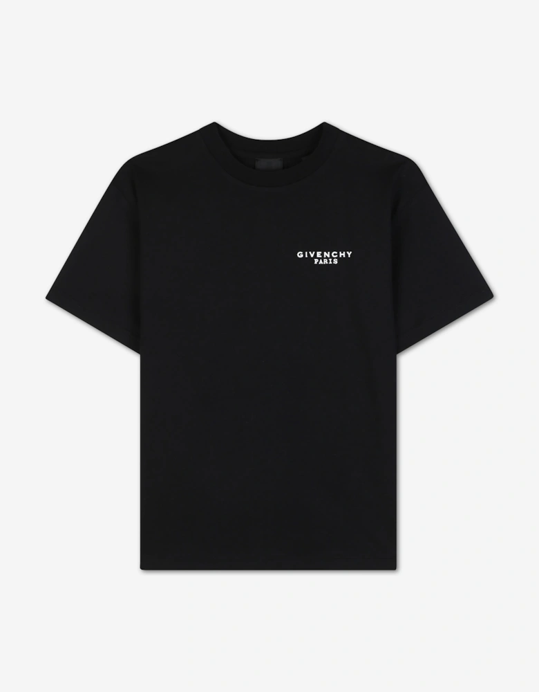 Givenchy Kids Logo Print T-Shirt in Black