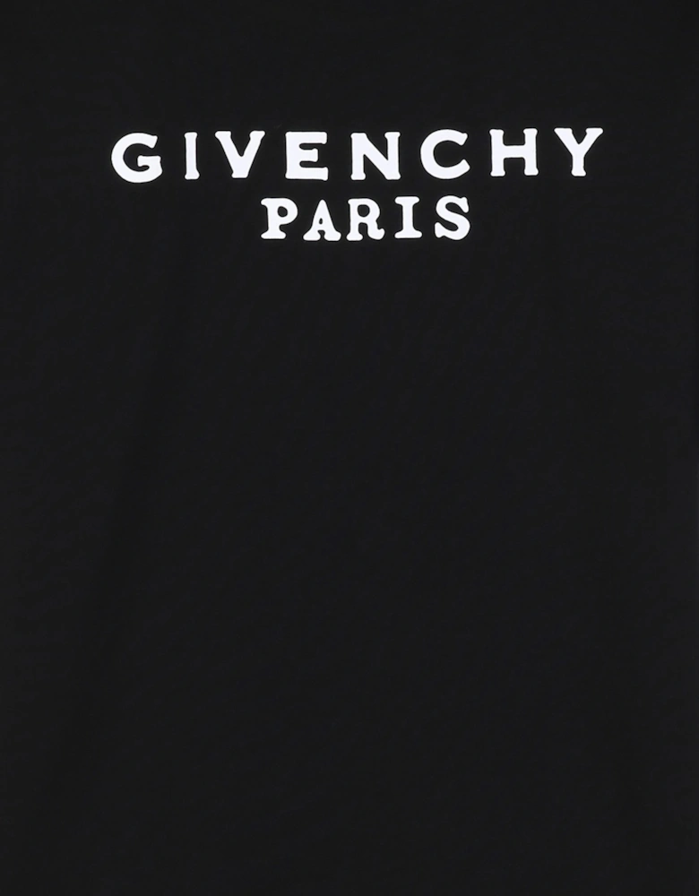 Givenchy Kids Logo Print T-Shirt in Black