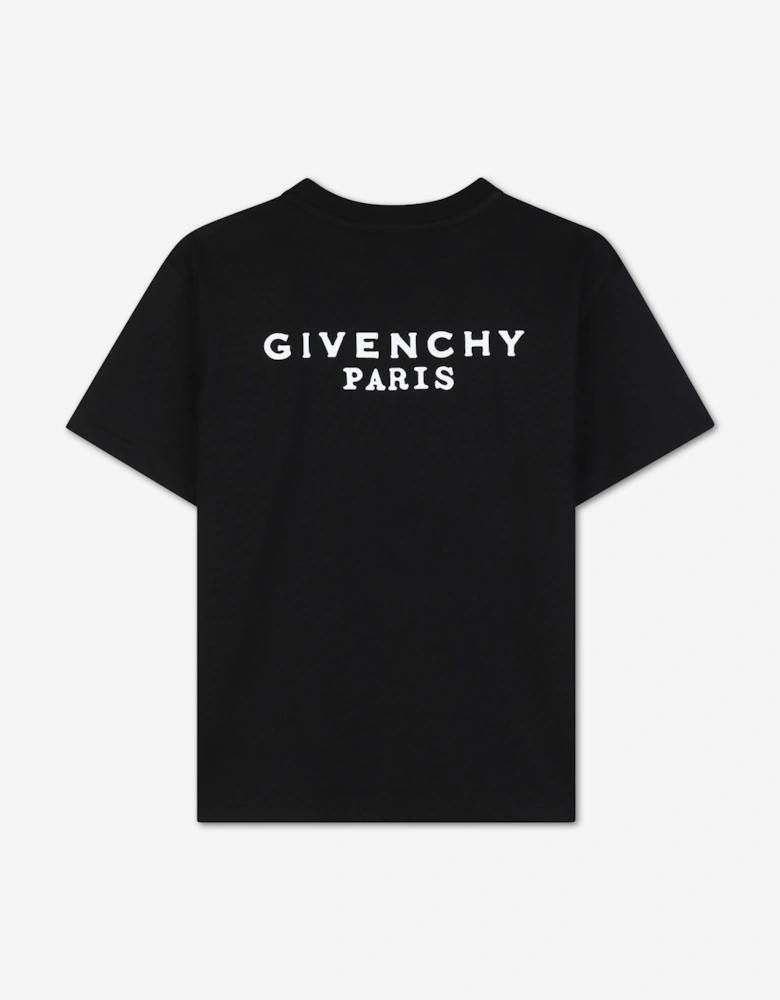 Givenchy Kids Logo Print T-Shirt in Black