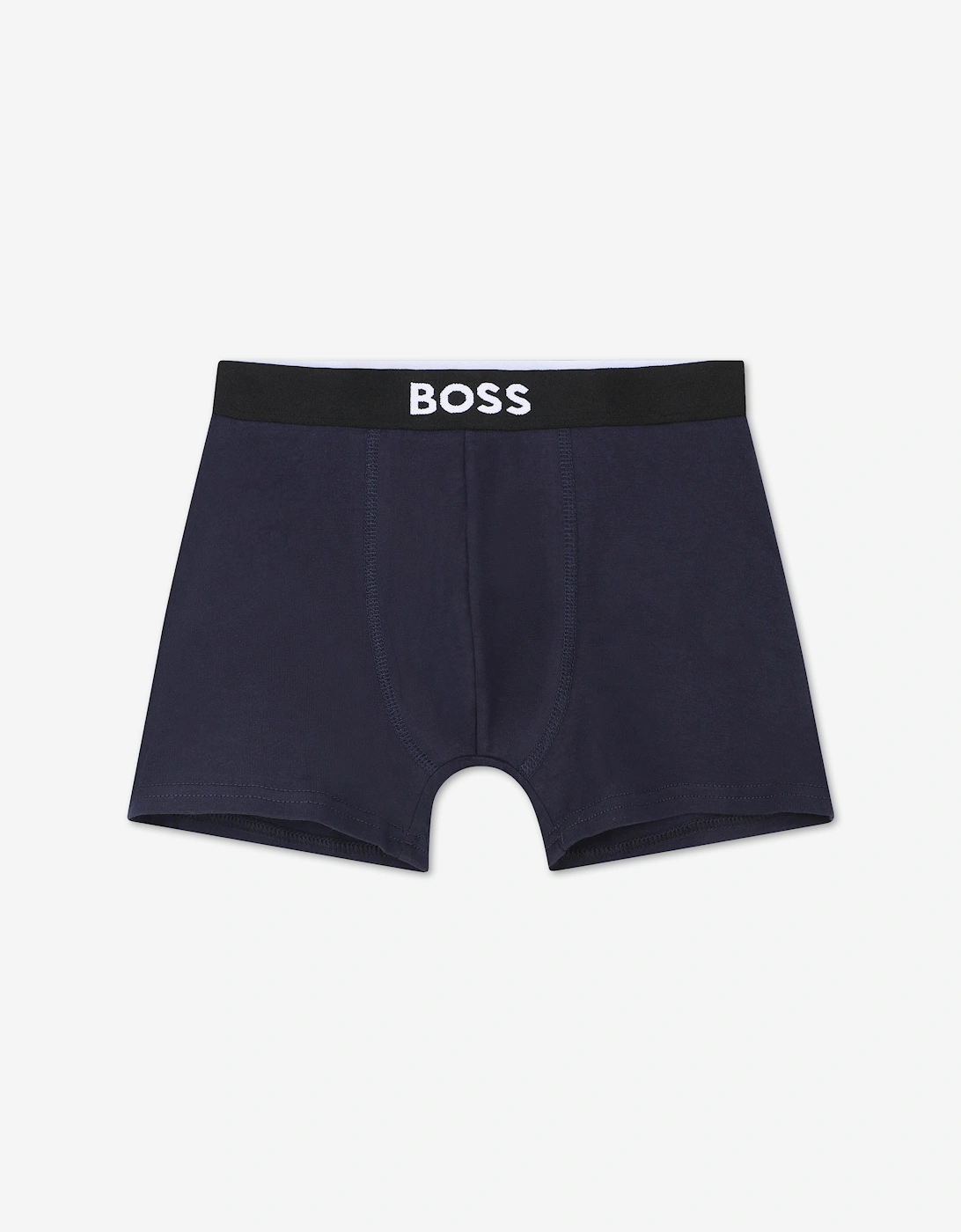 BOSS Boys Pack of 2 Boxer Shorts Set in Navy