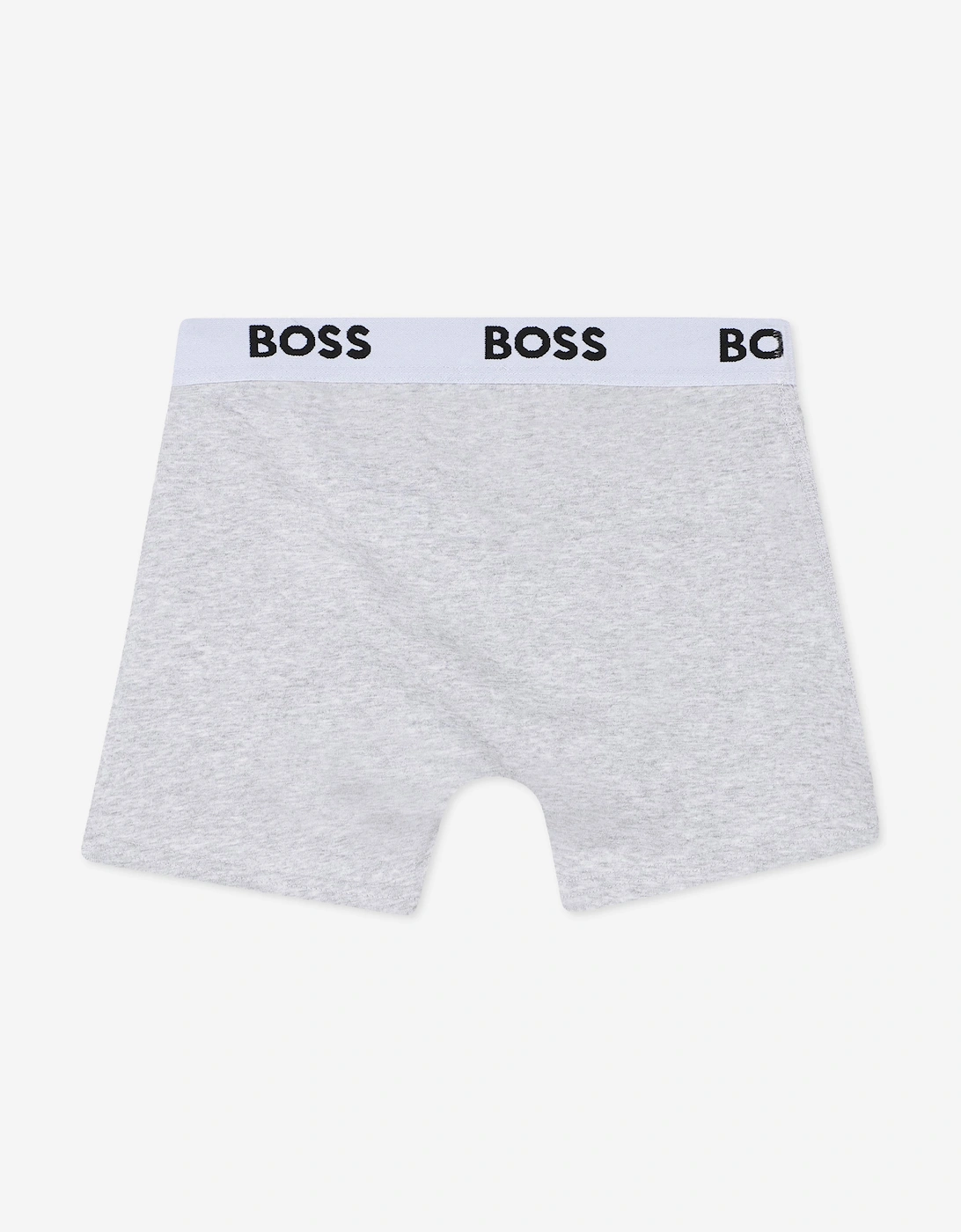 BOSS Boys Pack of 3 Boxer Shorts Set in Grey
