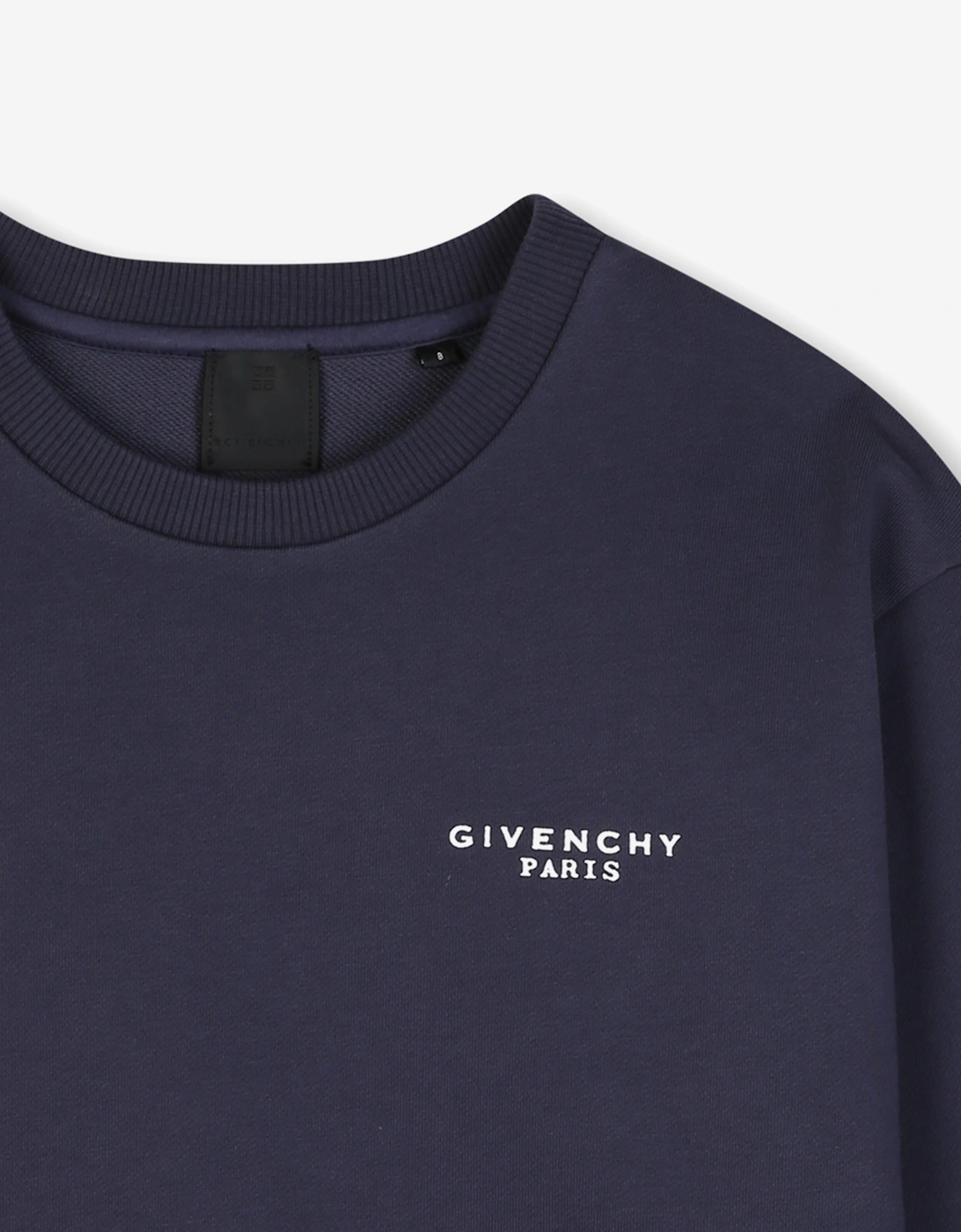 Givenchy Kids Logo Print Sweatshirt in Navy