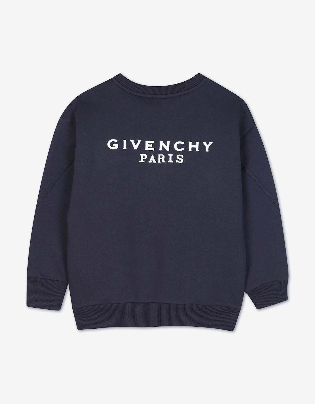 Givenchy Kids Logo Print Sweatshirt in Navy