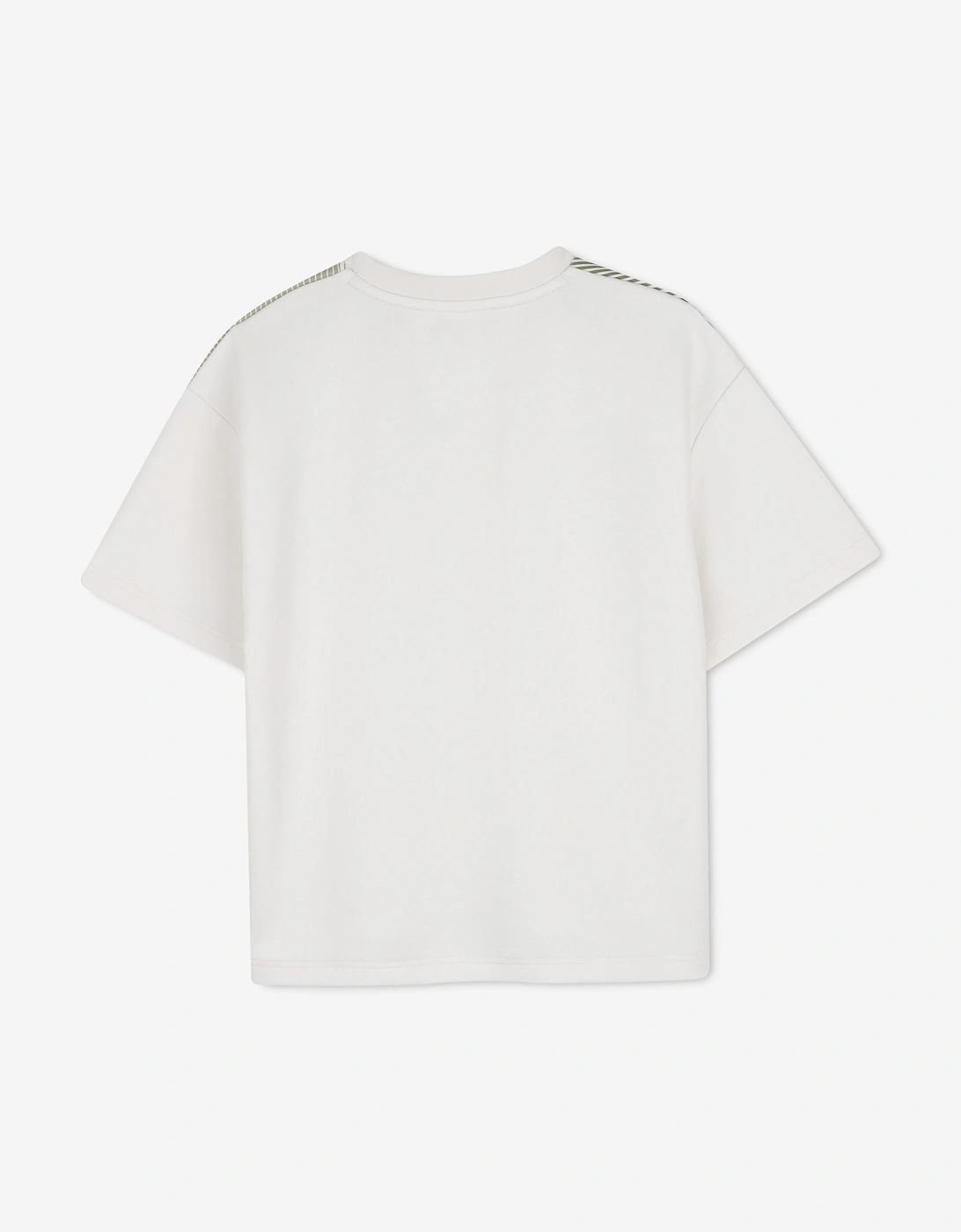 BOSS Boys Graphic Logo Print T-Shirt in Ivory