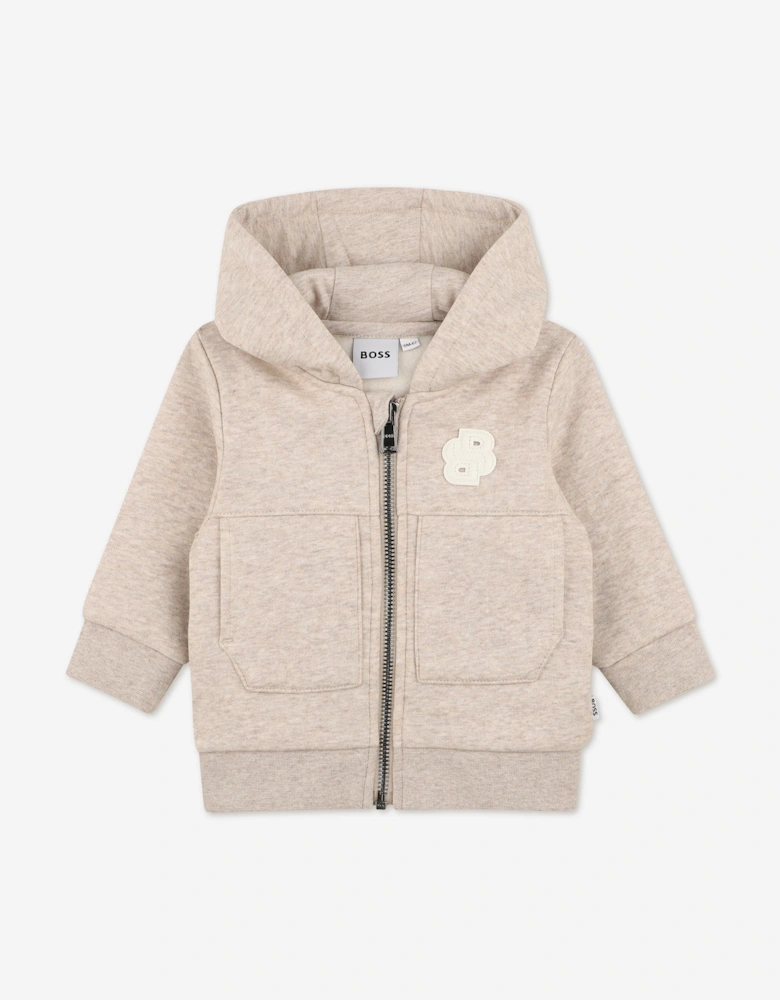 BOSS Baby Boys Double B Logo Tracksuit in Ivory