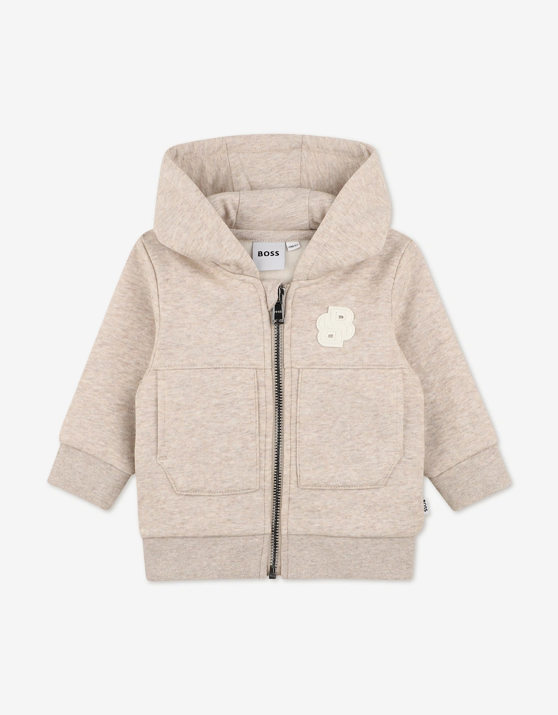 BOSS Baby Boys Double B Logo Tracksuit in Ivory