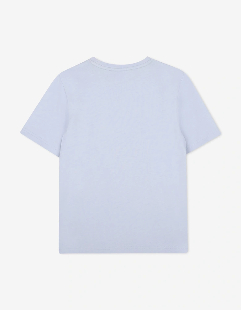 BOSS Boys Logo Print T-Shirt in Blue