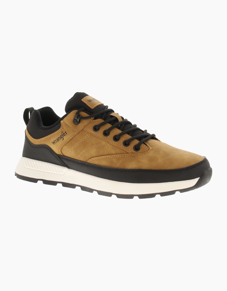 Wrangler Mens Casual Shoes Timo Lace Up tan UK Size