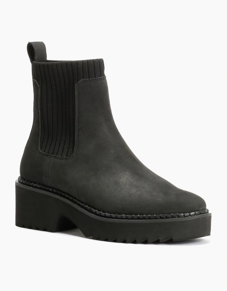 TOMS Millie Nubuck Leather Women's Black Boots