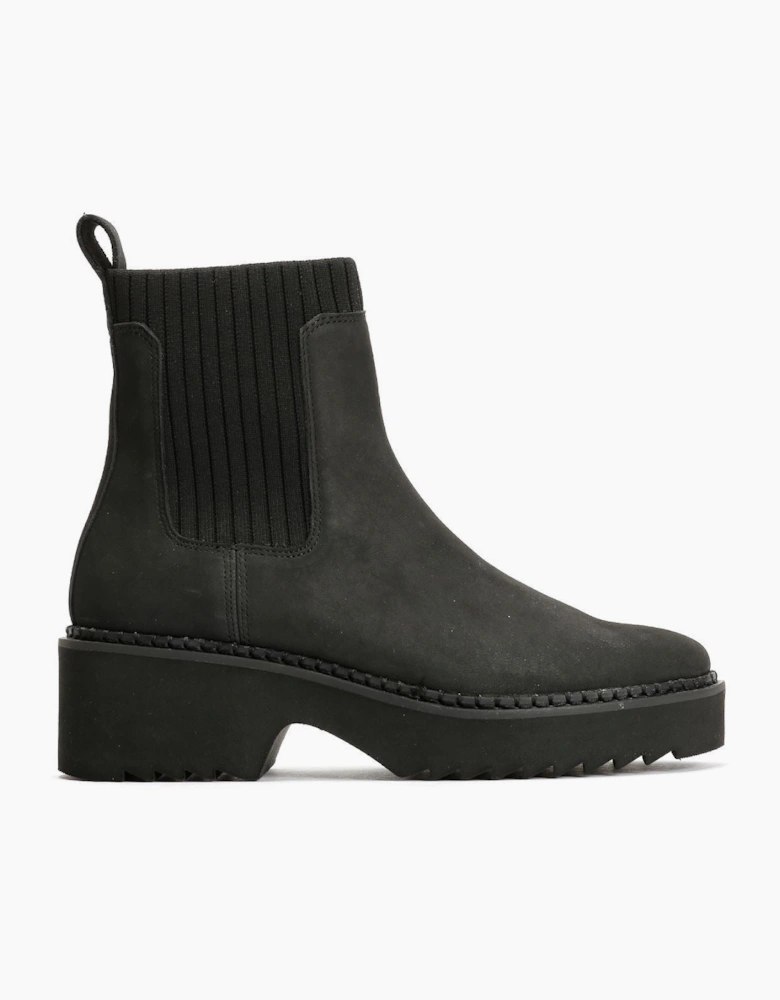 TOMS Millie Nubuck Leather Women's Black Boots