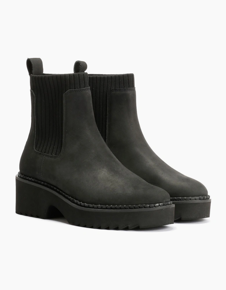 TOMS Millie Nubuck Leather Women's Black Boots