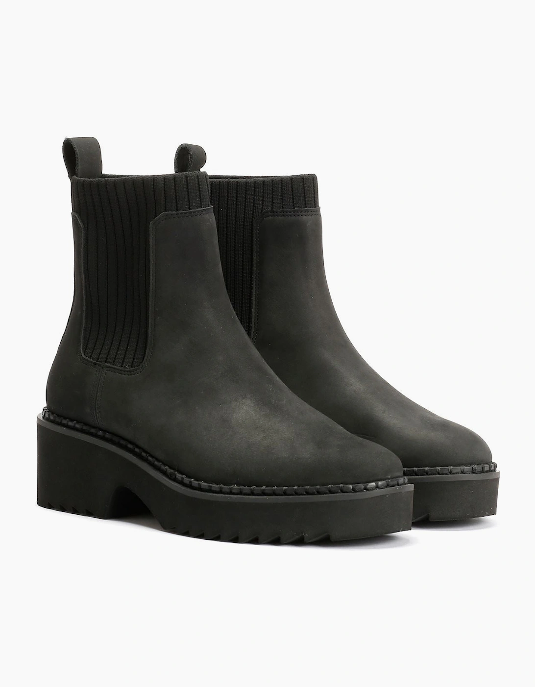 TOMS Millie Nubuck Leather Women's Black Boots
