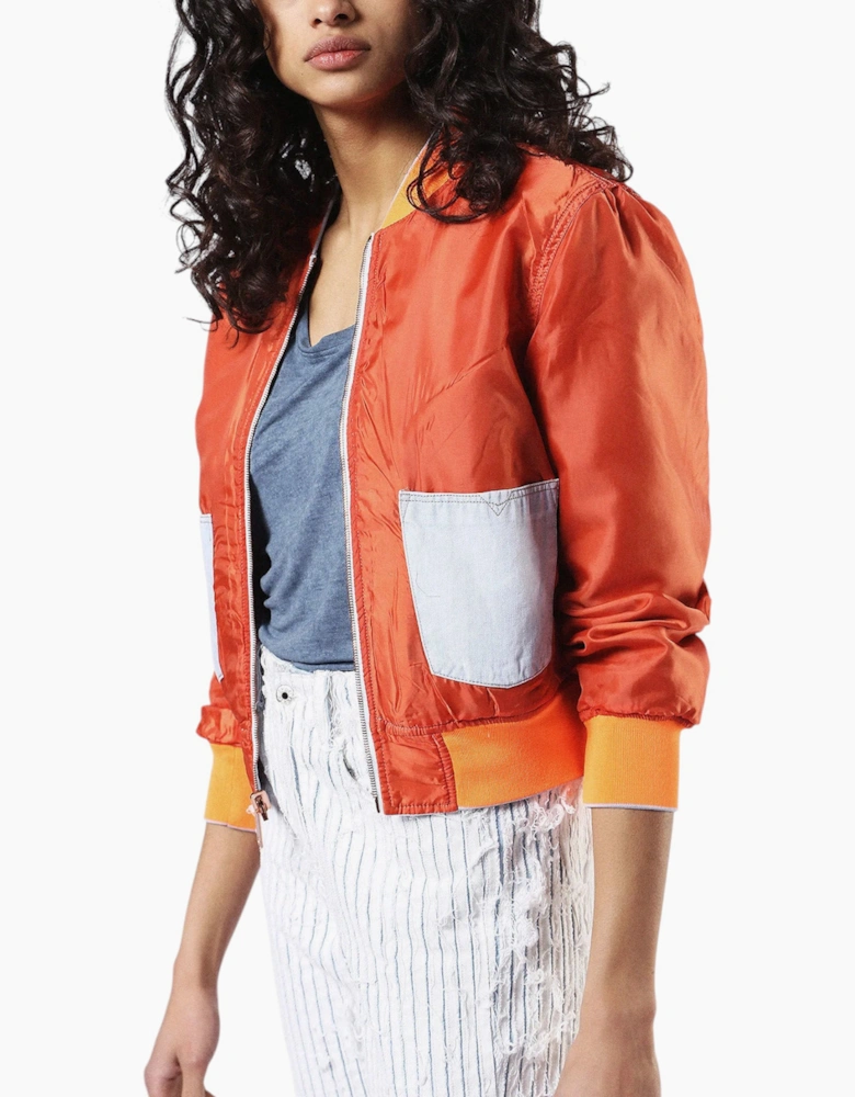 Diesel DE-GIO Womens Reversible Bomber Jacket