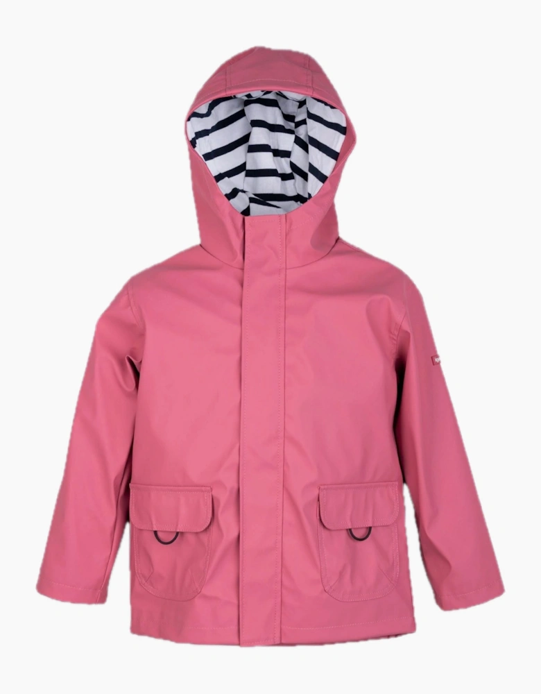 Girls Deep Pink Rain Coat