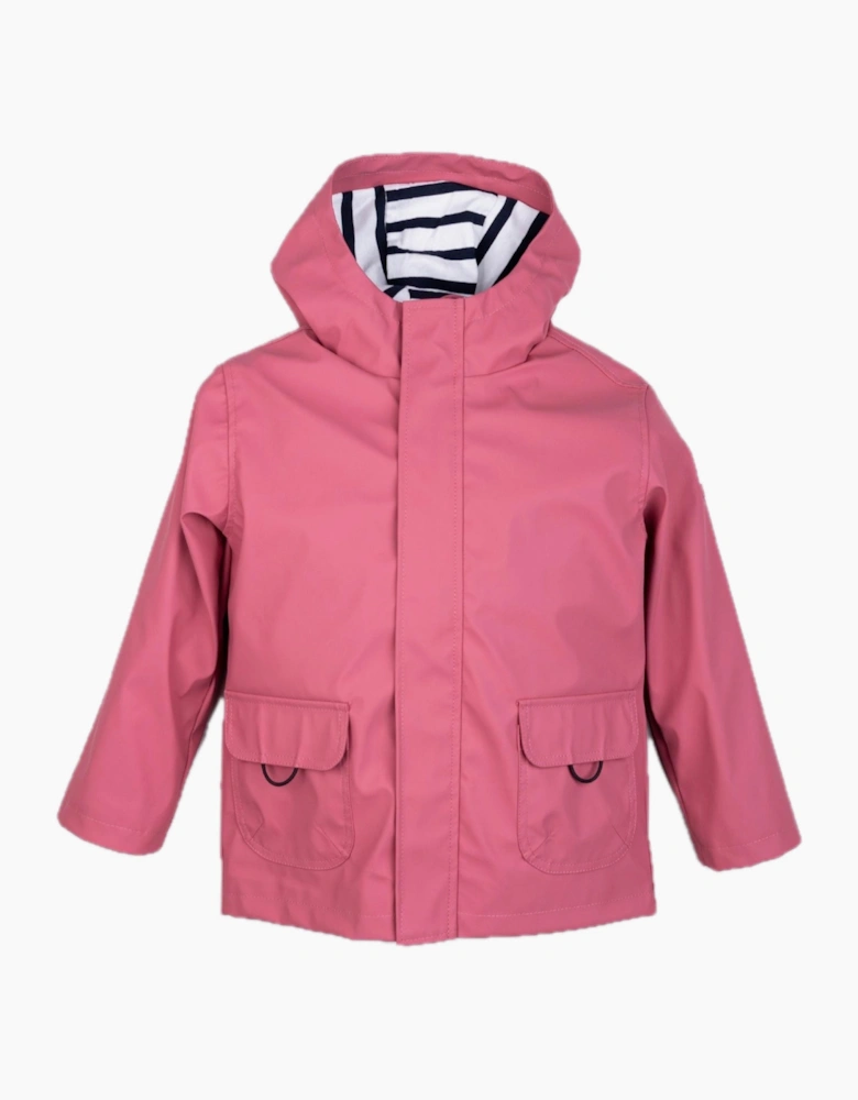 Girls Deep Pink Rain Coat