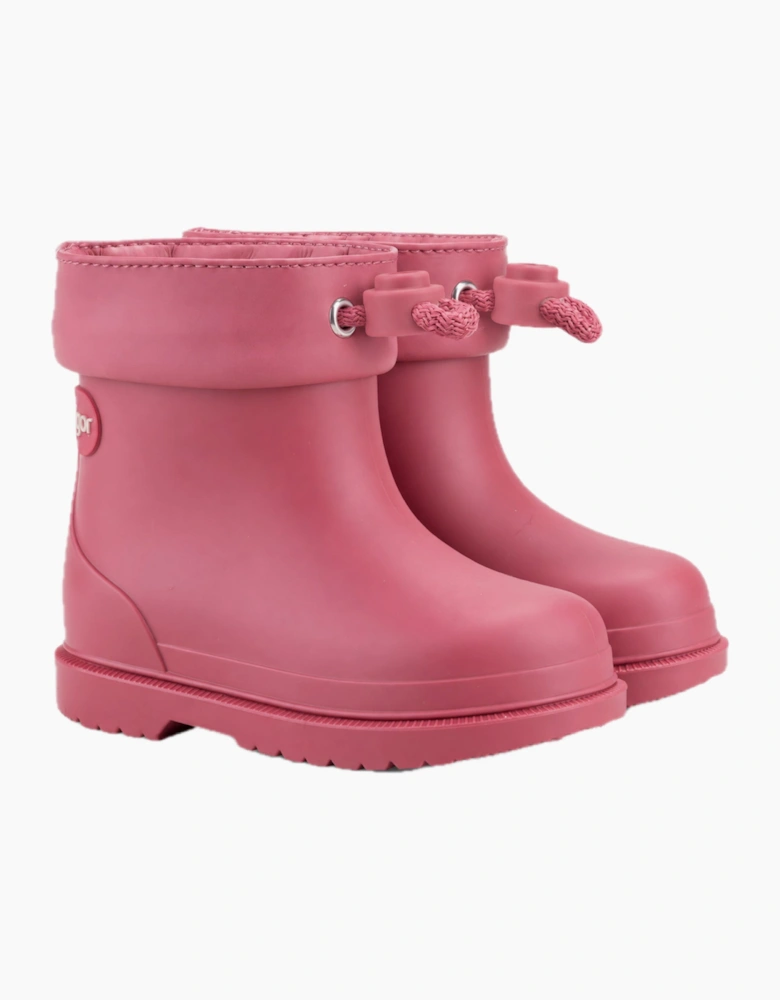Girls Deep Pink Rain Boots