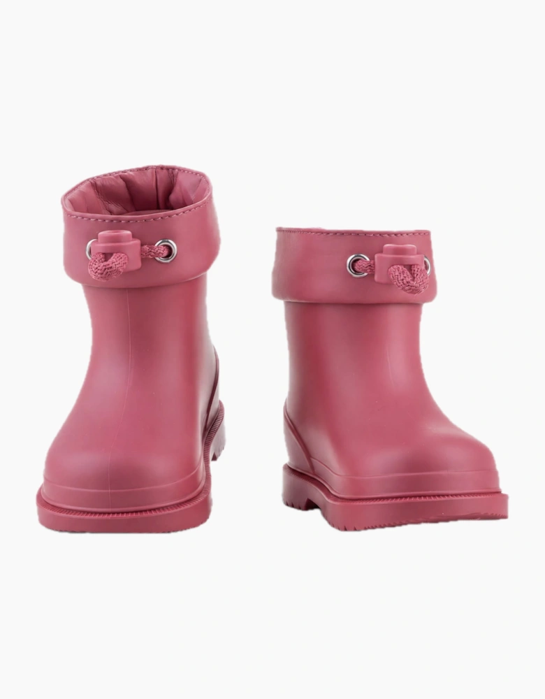 Girls Deep Pink Rain Boots