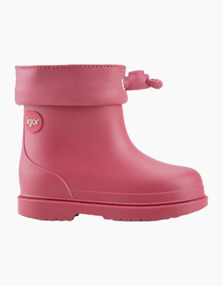 Girls Deep Pink Rain Boots