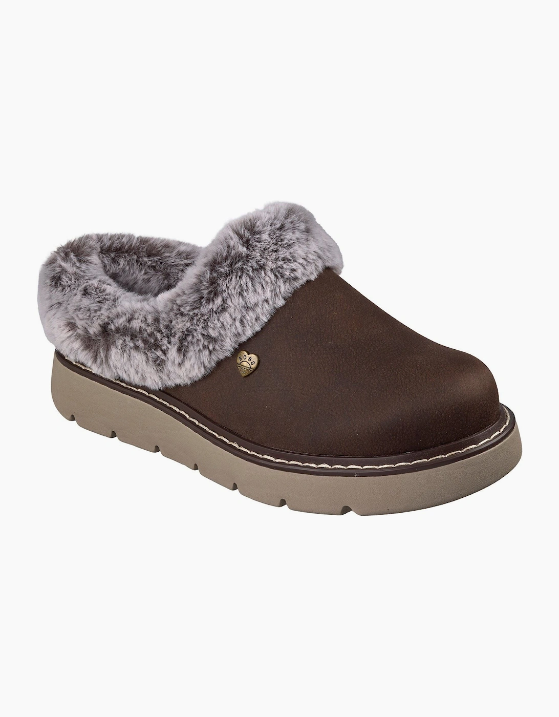 Skechers Keepsakes Lite Cozy Blend Textile Women's Chocolate Slippers