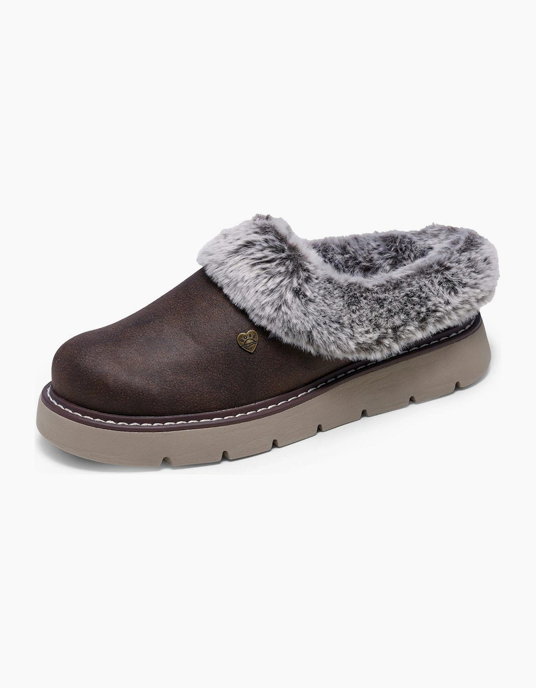 Skechers Keepsakes Lite Cozy Blend Textile Women's Chocolate Slippers