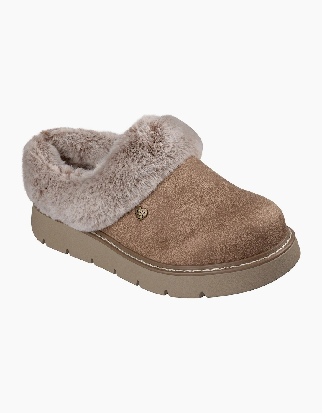 Skechers Keepsakes Lite Cozy Blend Textile Women's Taupe Slippers