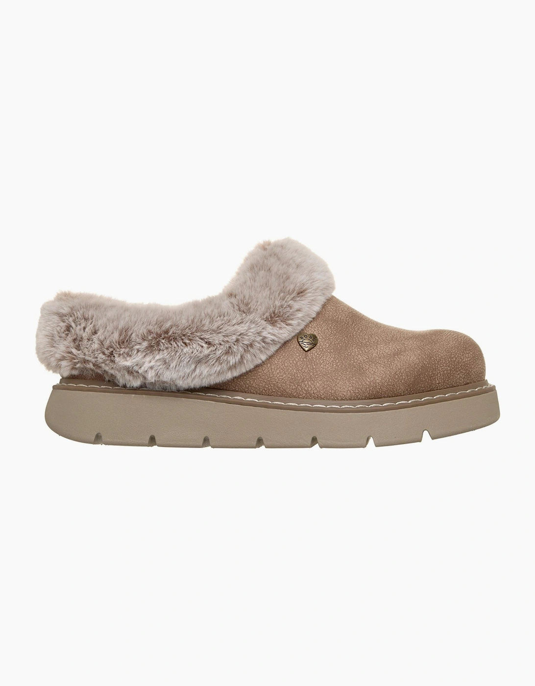 Skechers Keepsakes Lite Cozy Blend Textile Women's Taupe Slippers