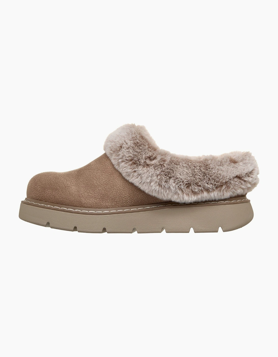 Skechers Keepsakes Lite Cozy Blend Textile Women's Taupe Slippers