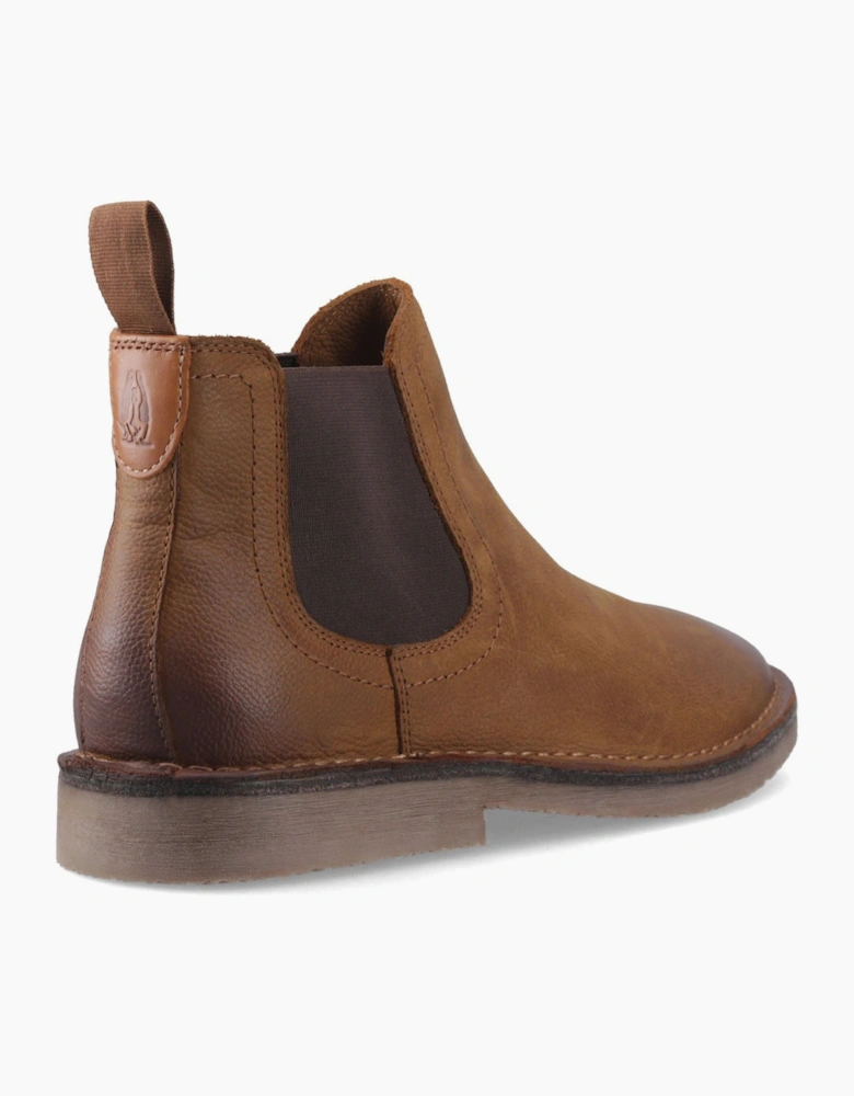 Hush Puppies Shaun Leather Men's Tobacco Boots