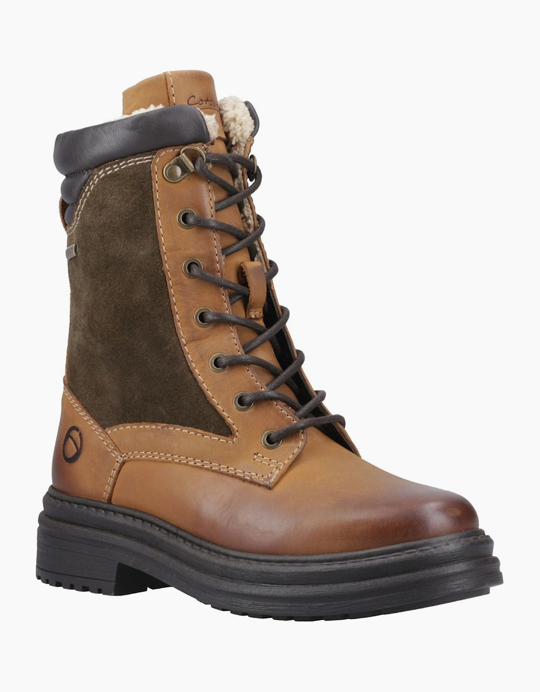 Cotswold Lacock Leather Women's Tan Boots