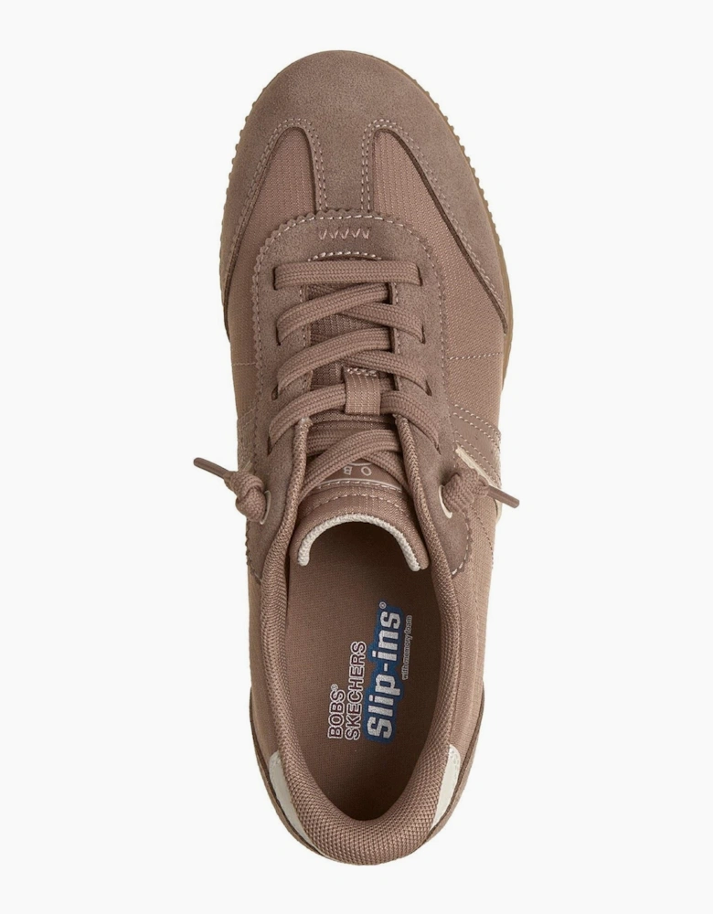 Skechers Bobs Starlight Quick Split Leather Women's Mocha Trainers