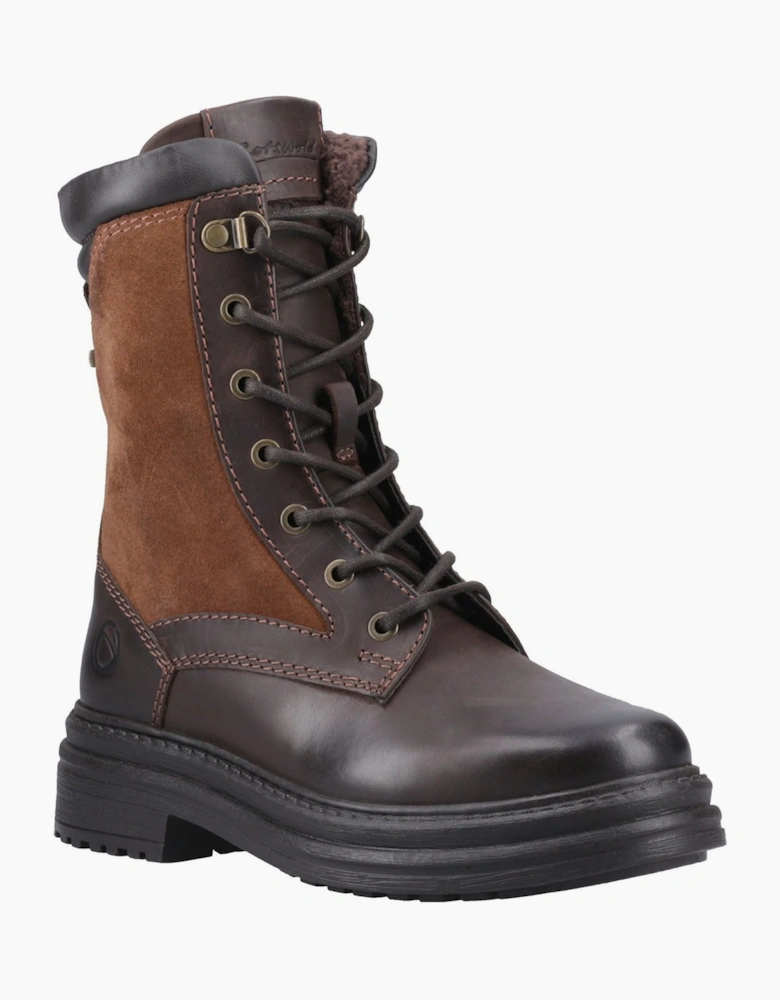 Cotswold Lacock Leather Women's Brown Boots