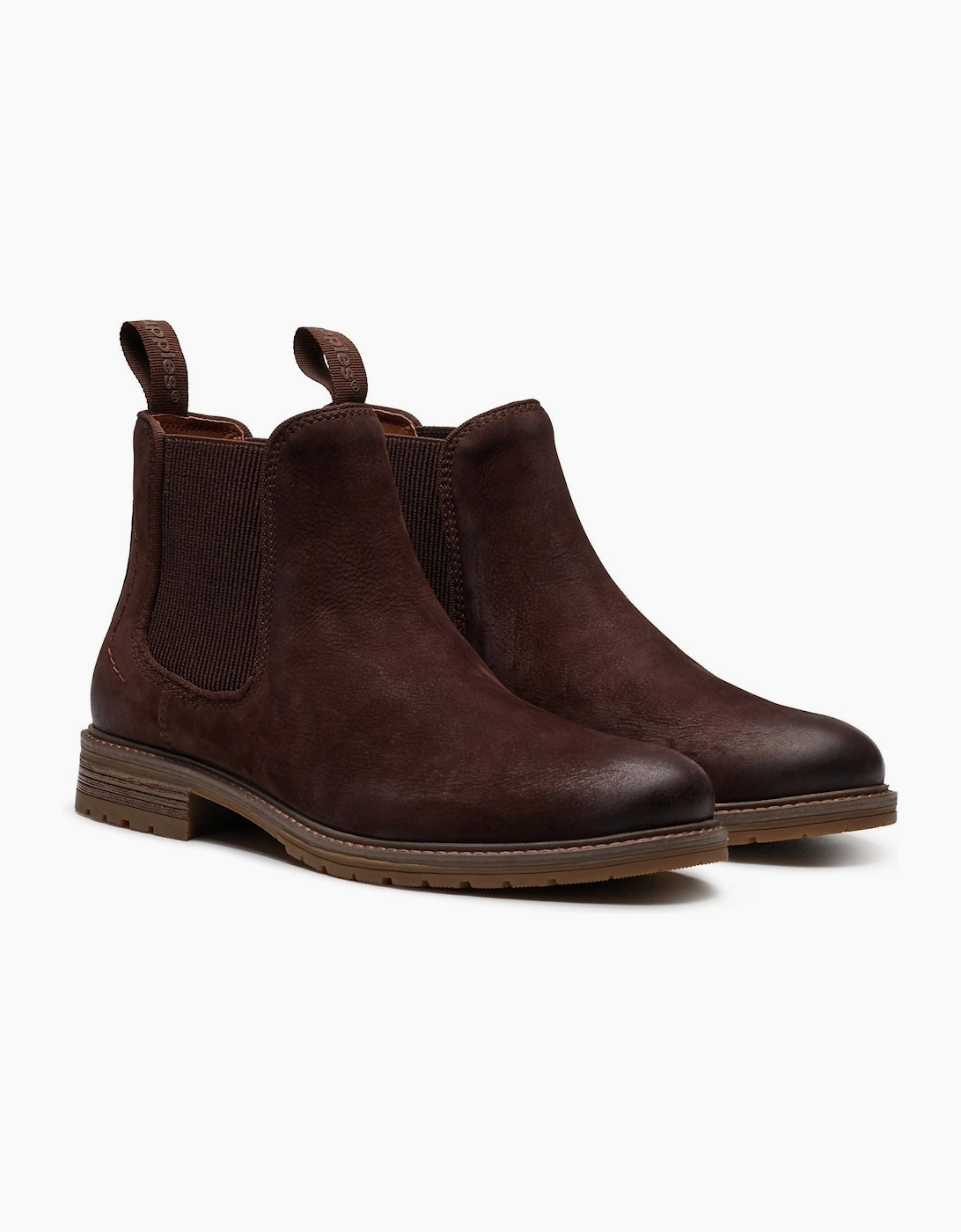 Hush Puppies Russell Leather Men's Dark Brown Ankle Boots
