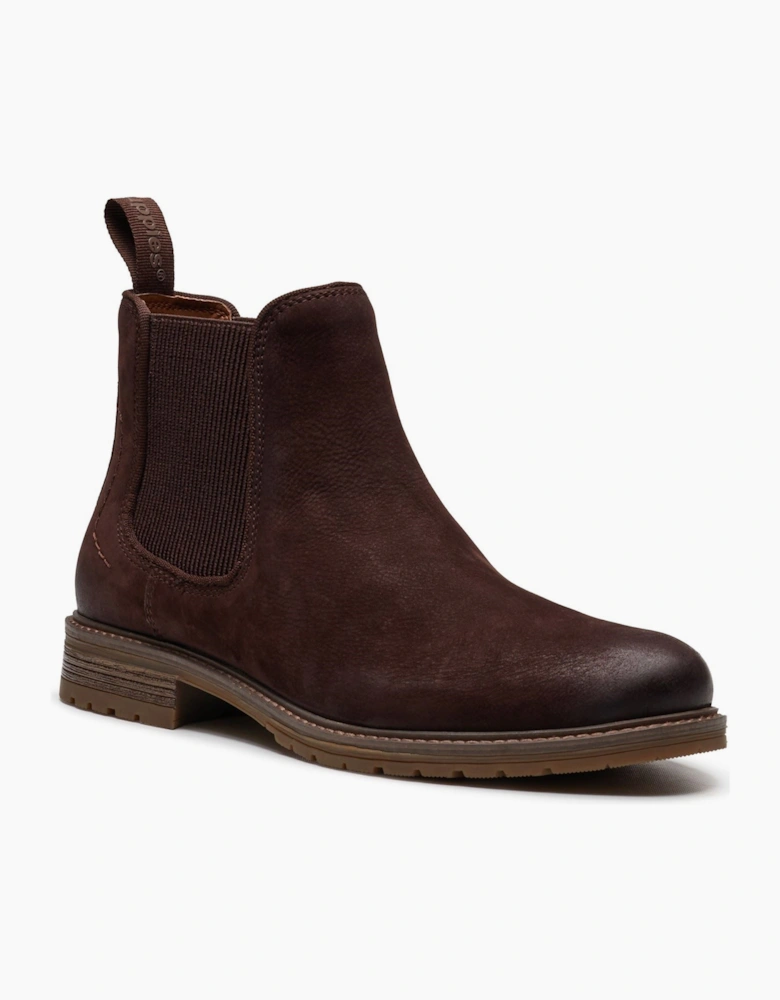 Hush Puppies Russell Leather Men's Dark Brown Ankle Boots