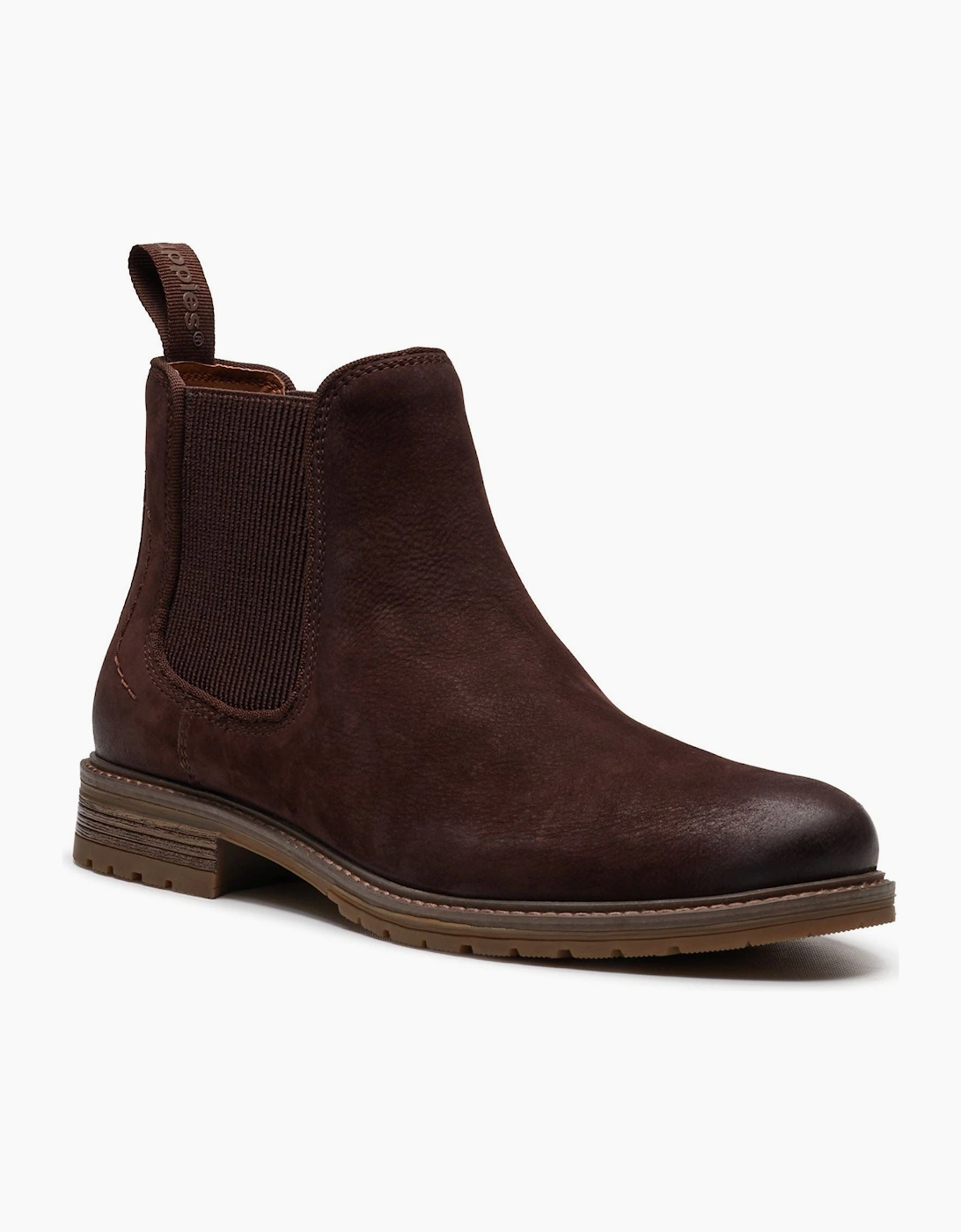 Hush Puppies Russell Leather Men's Dark Brown Ankle Boots