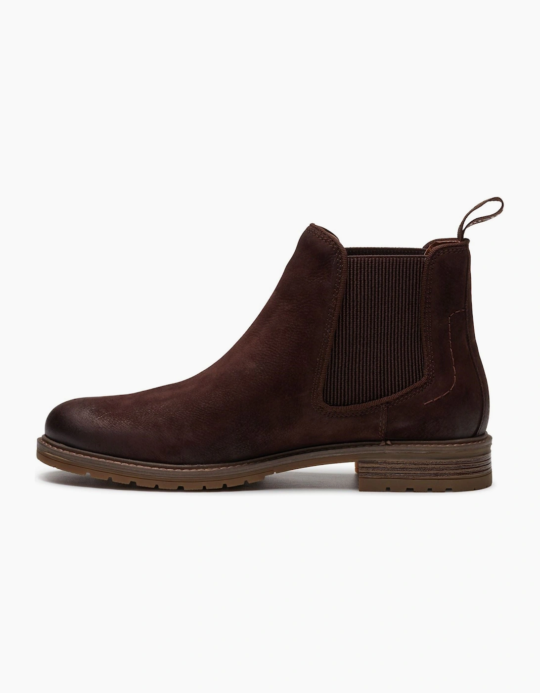 Hush Puppies Russell Leather Men's Dark Brown Ankle Boots