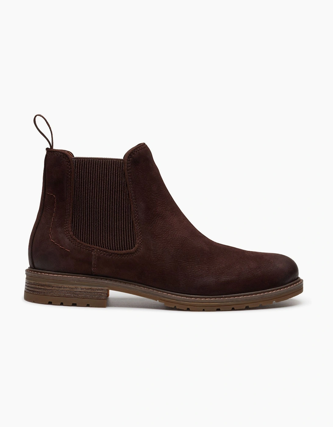 Hush Puppies Russell Leather Men's Dark Brown Ankle Boots