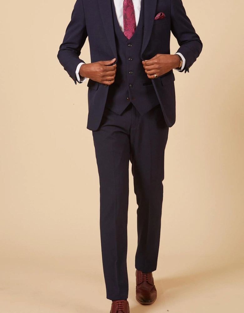 MARC DARCY Bromley Blazer - Navy Blue