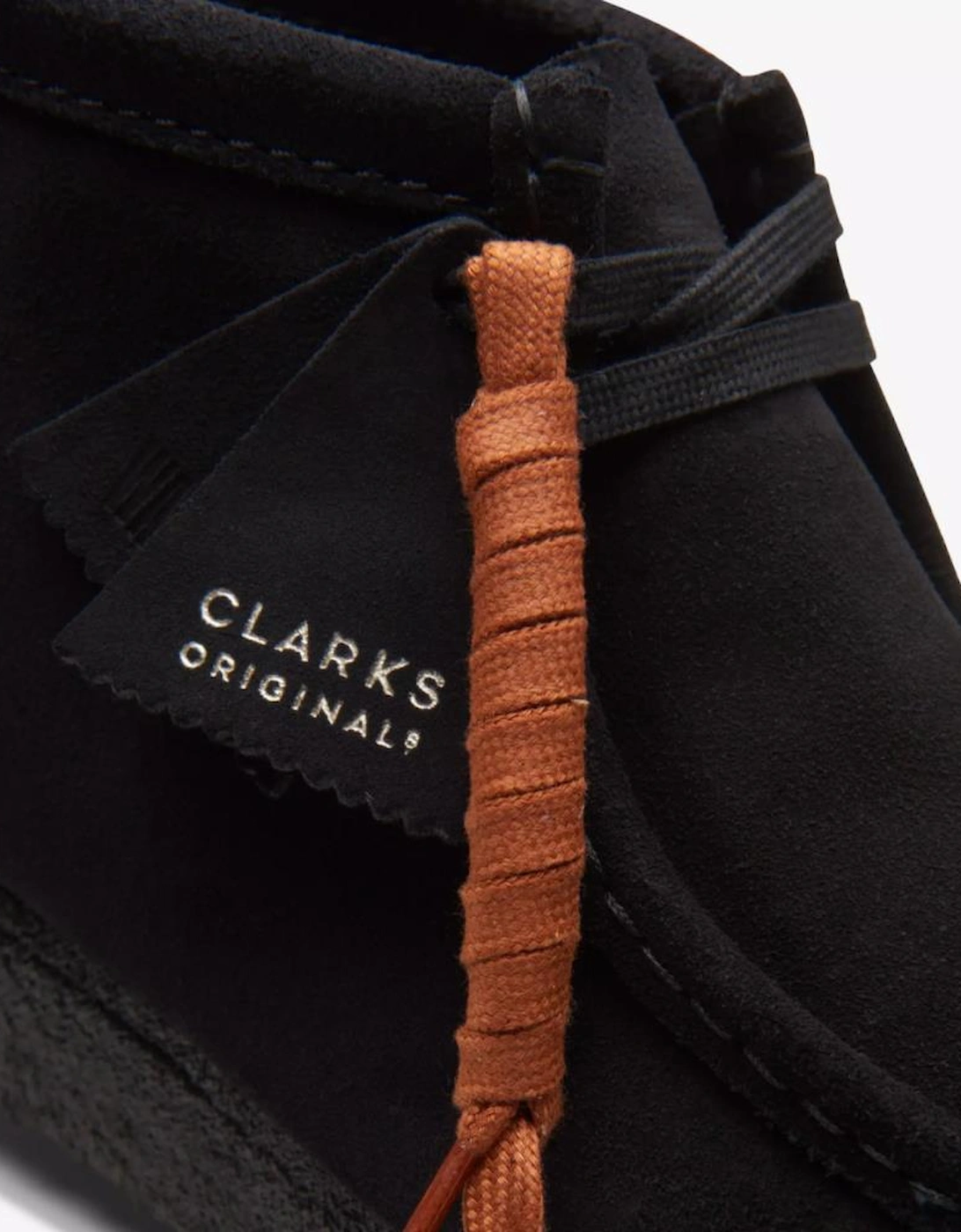 Clarks Originals Wallabee Boots Black Suede