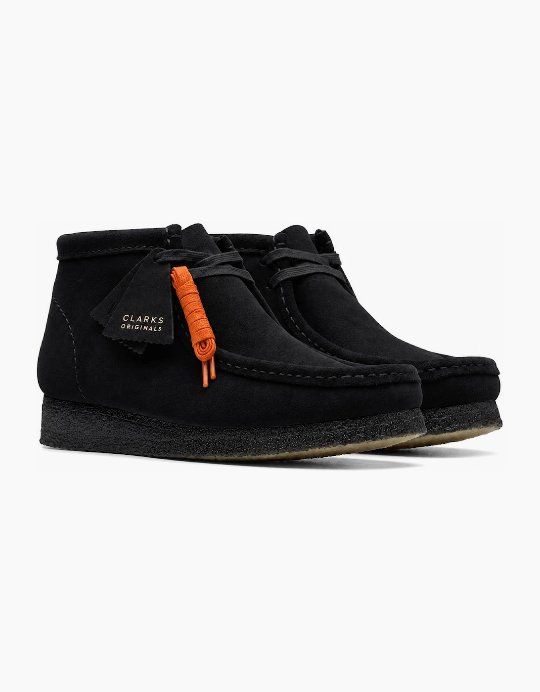 Clarks Originals Wallabee Boots Black Suede