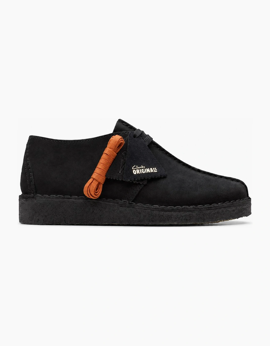Clarks Originals Desert Trek Shoes Black Suede