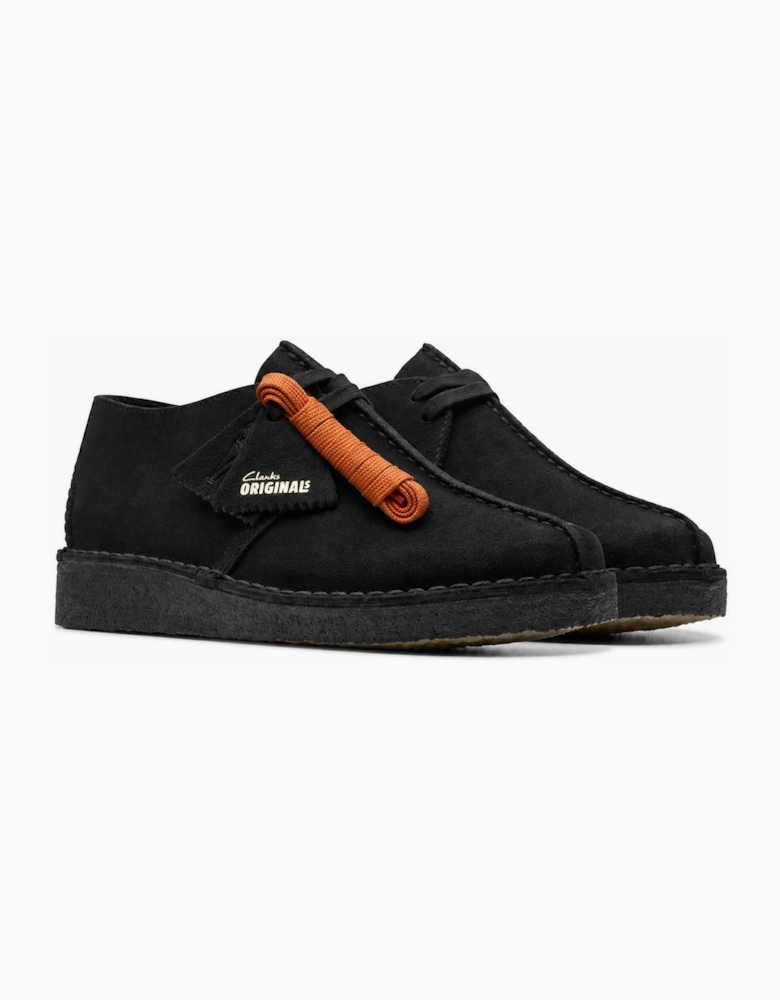 Clarks Originals Desert Trek Shoes Black Suede