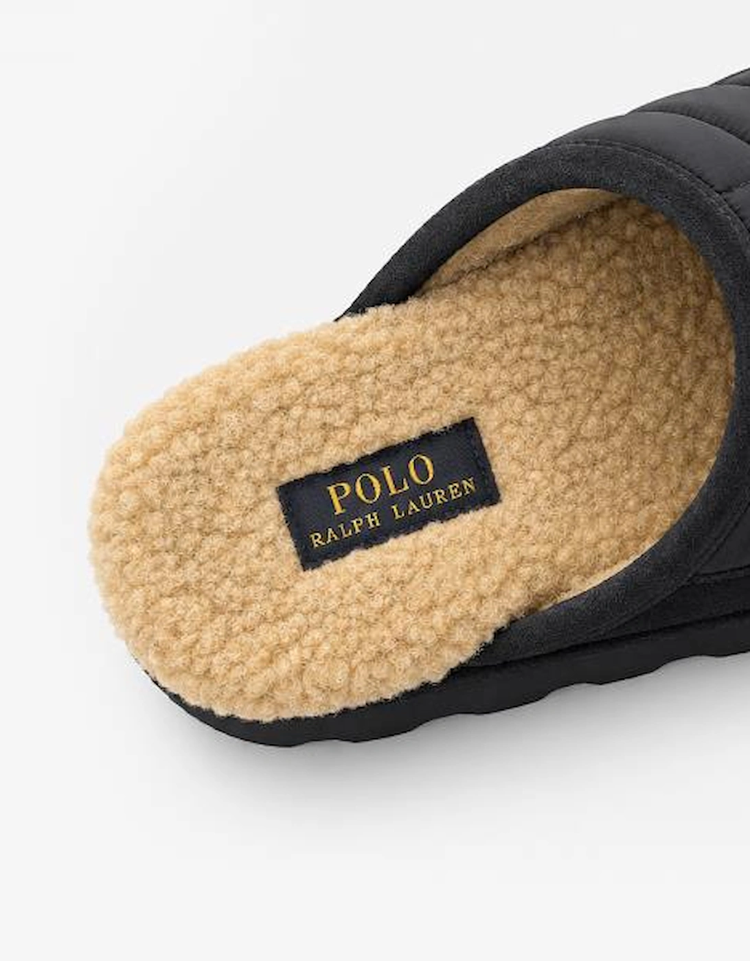 Polo Ralph Lauren READ SCFF II Mens Mules Navy Nylon/Navy Suede with Red